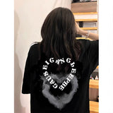 American Smoke  Love Letter Loose  T-Shirt (Black)